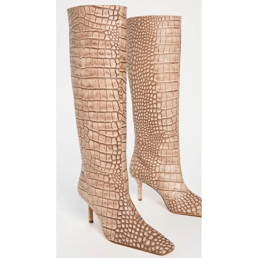 ACNE STUDIOS Besquared tall croc leather boots - brand new! 41 / 11